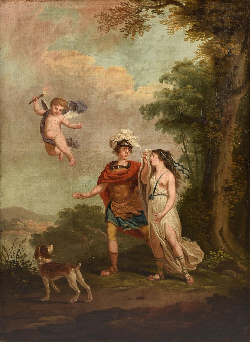 ITALIAN SCHOOL (18th/19th Century) A PAINTING, "Cupid, (1 of 12)