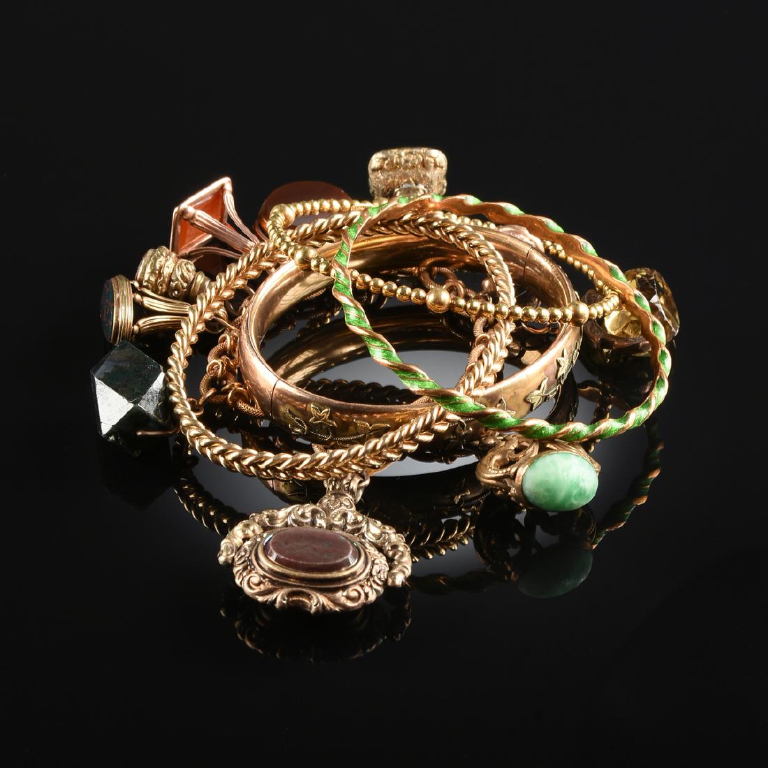 A GROUP OF FIVE LADY'S BRACELETS, MODERN, (1 of 8)