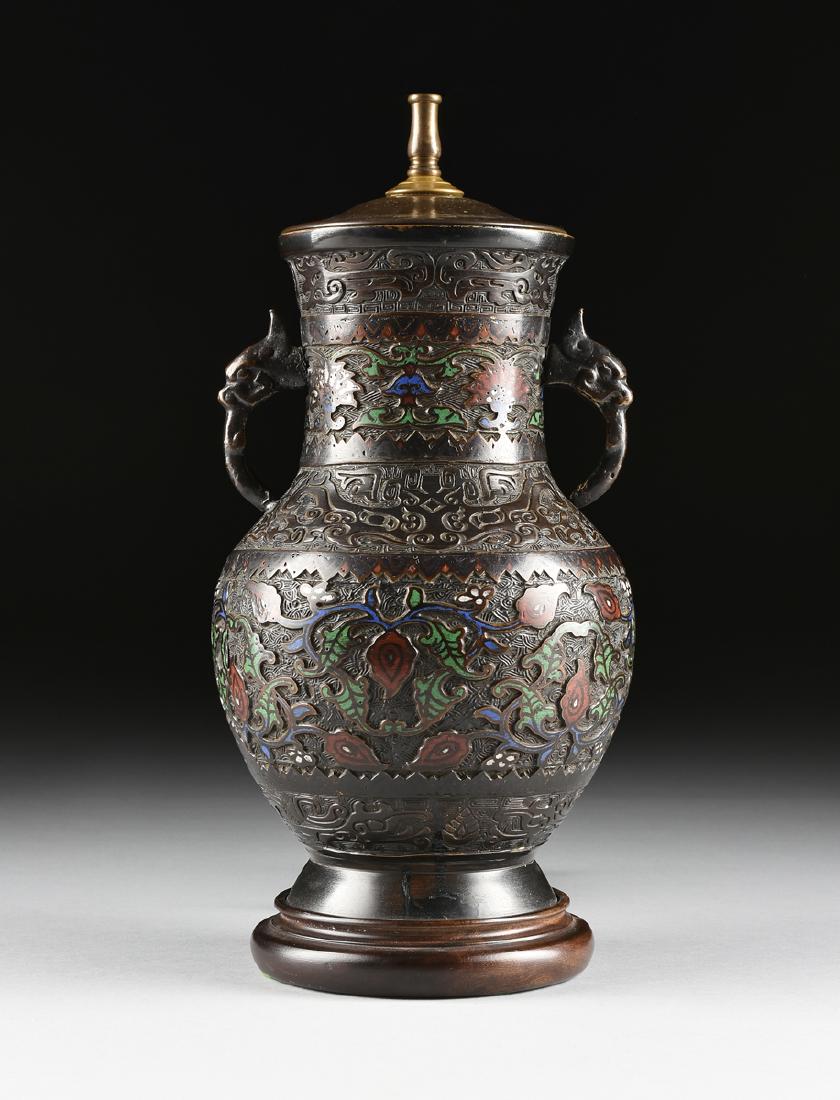 A VINTAGE JAPANESE KAMAKURA STYLE ENAMELED CHAMPLEVÉ (1 of 7)
