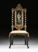 AN ENGLISH VICTORIAN PAPIER MACHE PARCEL GILT MOTHER OF