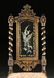 AN ENGLISH VICTORIAN PAPIER MACHE PARCEL GILT MOTHER OF - 2