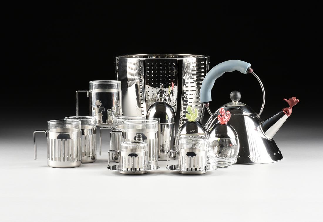 A GROUP OF TWELVE ARCHITECT DESIGNED STAINLESS STEEL (1 of 14)