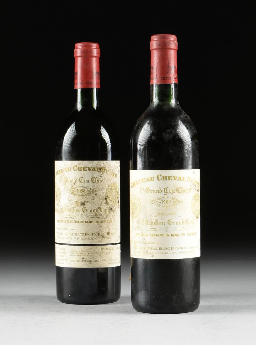A GROUP OF ONE 1989 AND ONE 1988 BOTTLE OF CHÂTEAU (1 of 7)