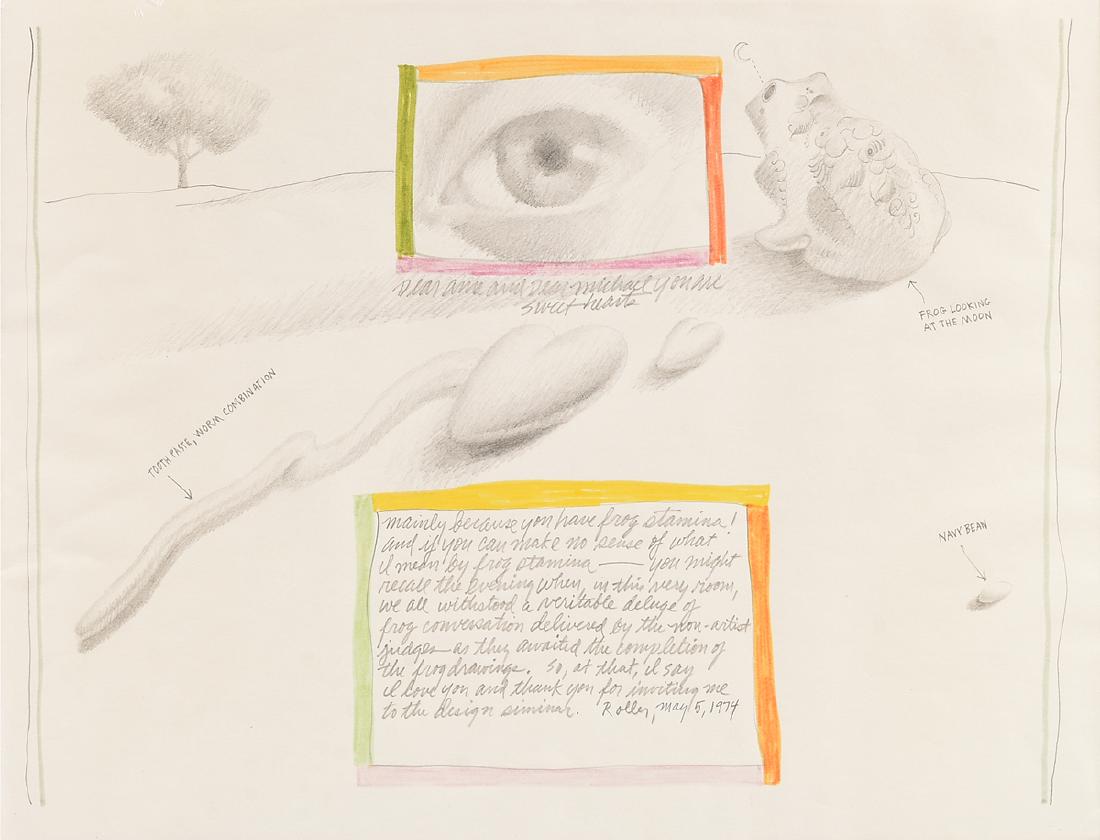 DONALD ROLLER WILSON (American b. 1938) A DRAWING, (1 of 10)