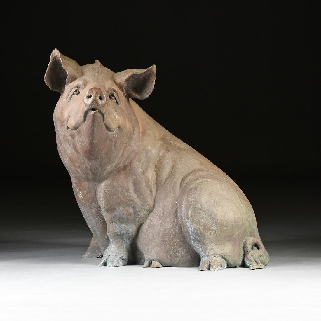 SANDY SCOTT (American b. 1943) A SCULPTURE, "Eat More (1 of 10)