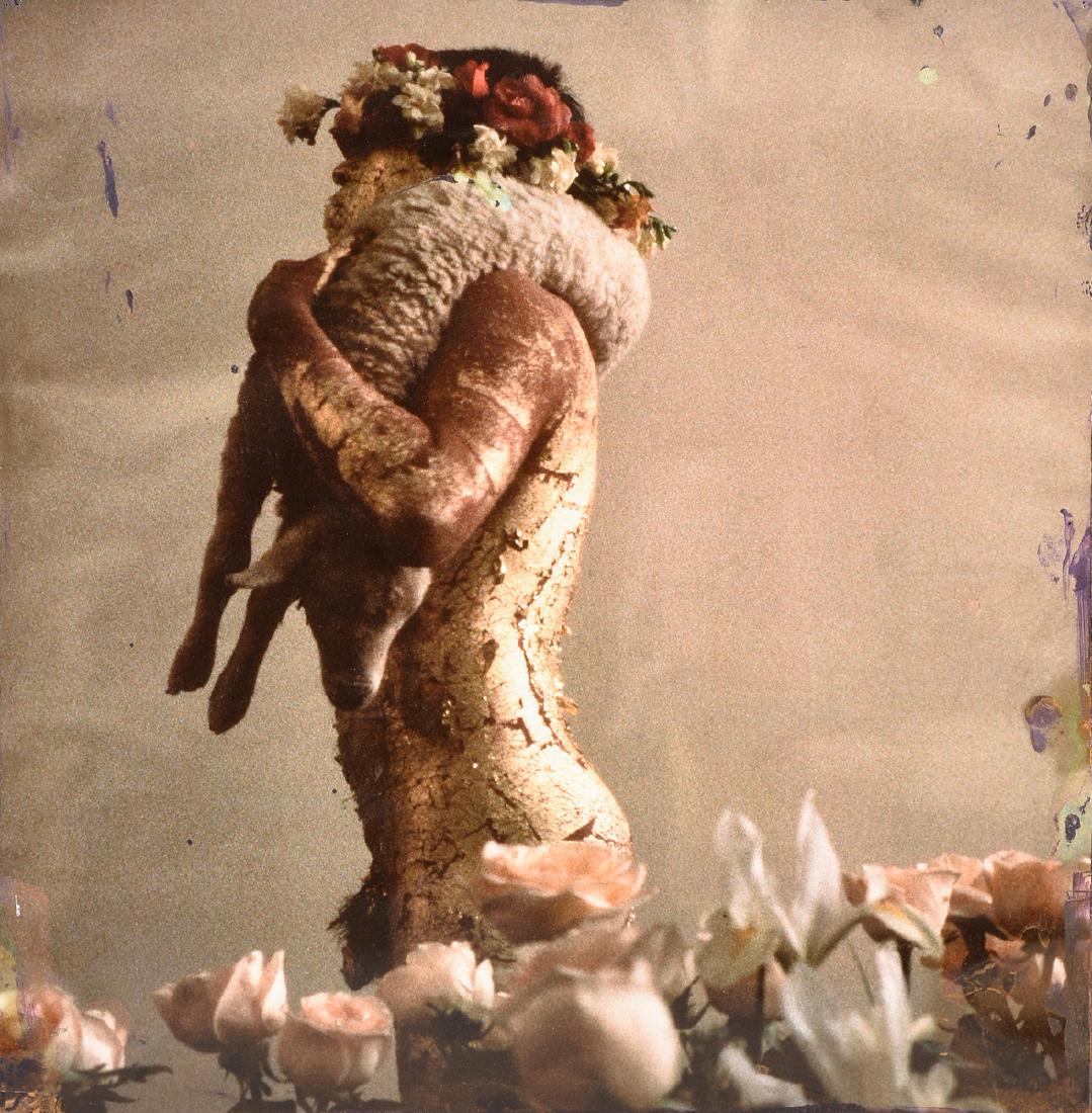 MICHAEL TRACY (American b. 1943) A TETRAPTYCH, "Cruz: MICHAEL TRACY (American b. 1943) A TETRAPTYCH, "Cruz II: Amor Omnia XIII-XVII," mixed media on cibachrome print on paper. 89 1/4" x 124 1/2"