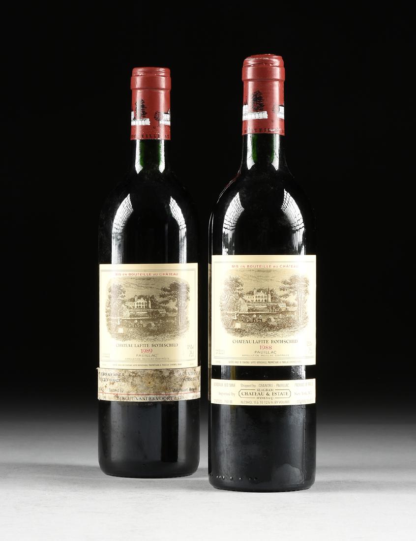 A GROUP OF ONE 1988 AND ONE 1989 BOTTLE OF CHÂTEAU (1 of 5)