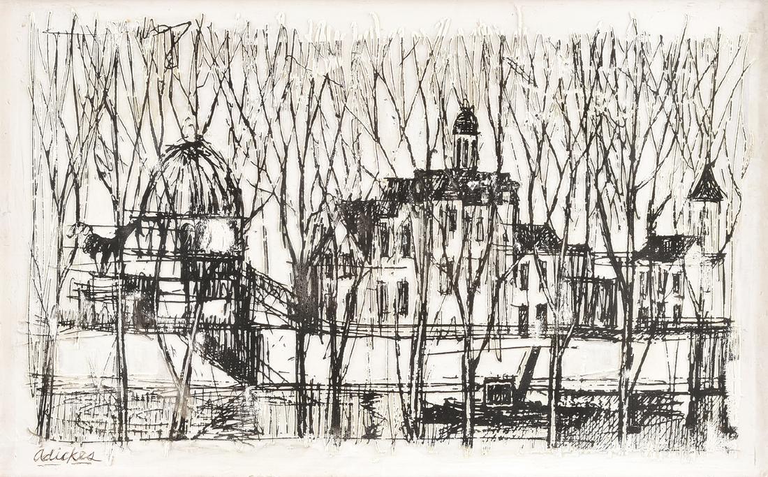 DAVID ADICKES (American b. 1927) AN ENGRAVED PLASTER (1 of 8)