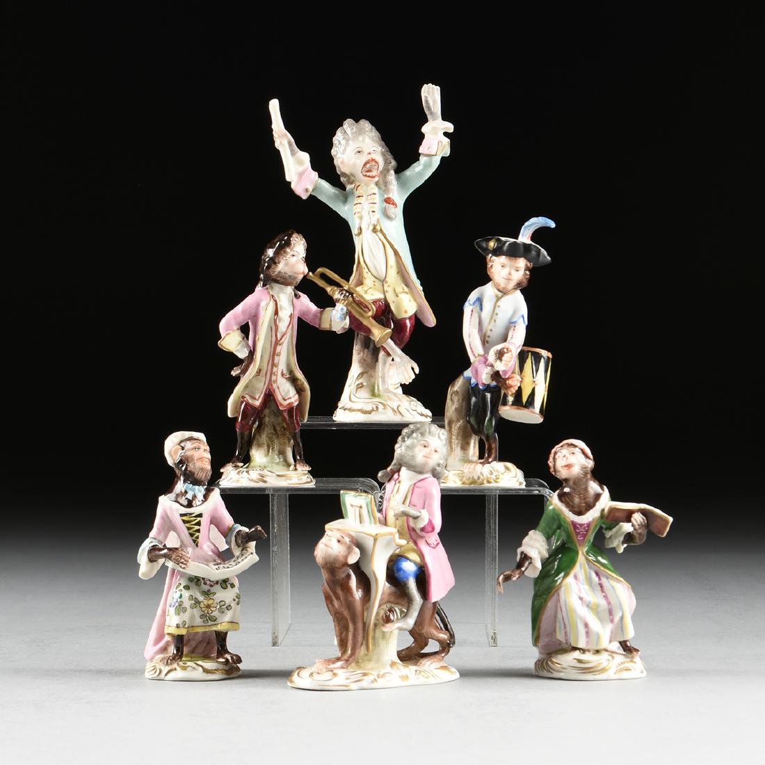 AN ASSEMBLED GROUP OF SIX VOLKSTEDT GILT AND ENAMEL (1 of 14)