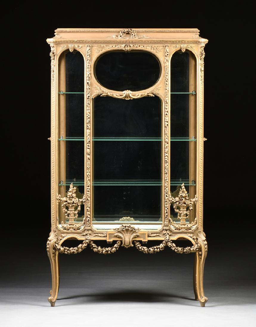 A NAPOLEON III GILTWOOD VITRINE, SECOND FRENCH EMPIRE (1 of 8)