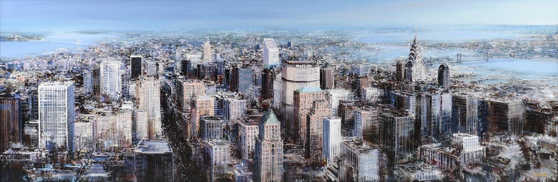 LUIGI ROCCA (Italian b. 1952) A PAINTING, "N.Y.," (1 of 12)