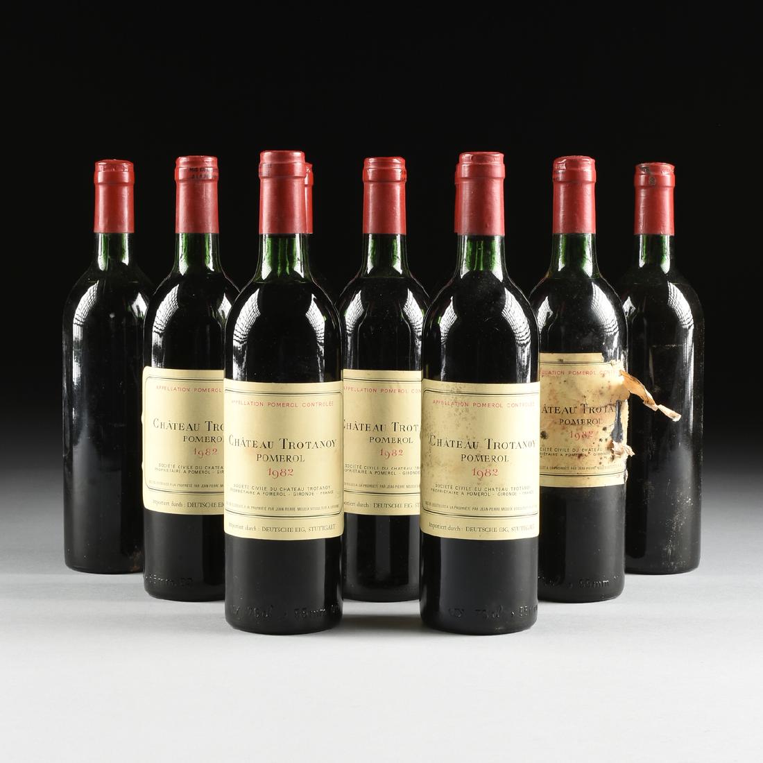 A GROUP OF NINE BOTTLES OF 1982 CHÂTEAU TROTANOY (1 of 8)