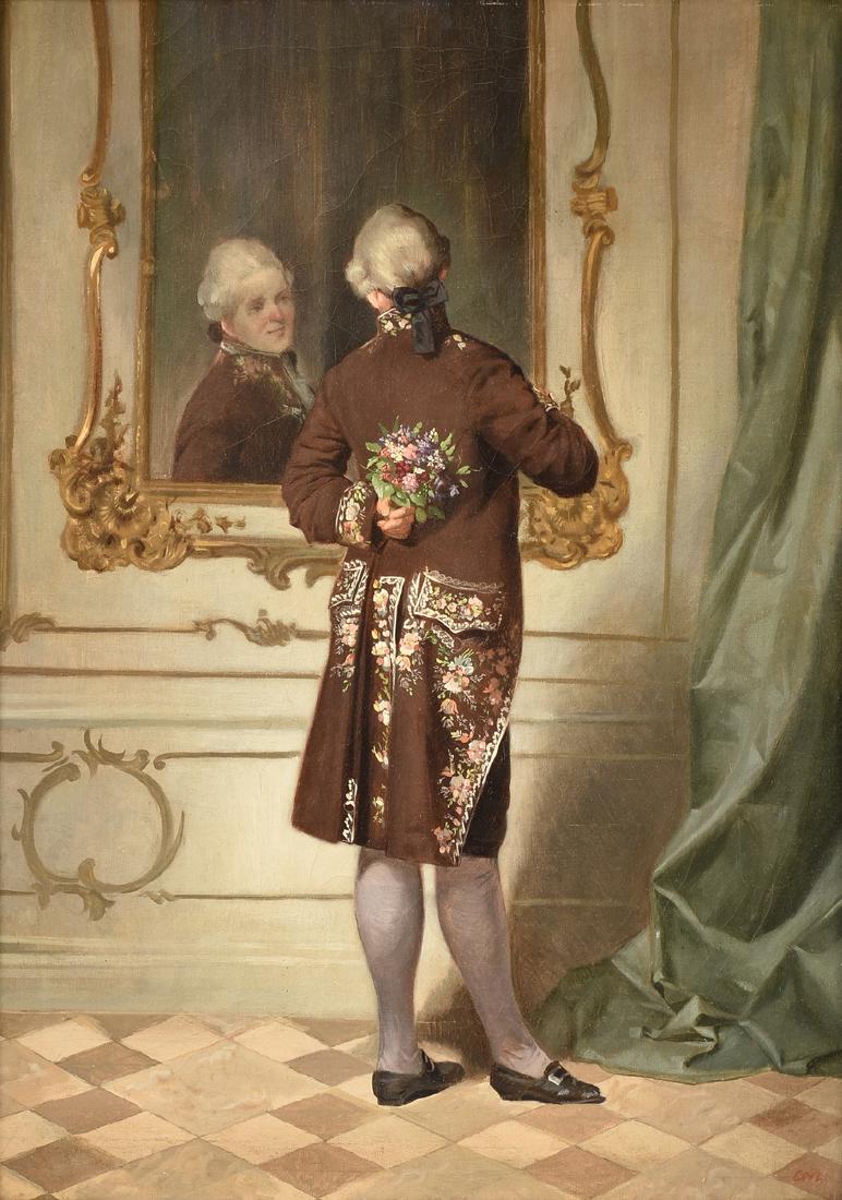 ITALIAN SCHOOL (19th Century) A PAINTING, "Posey for (1 of 11)