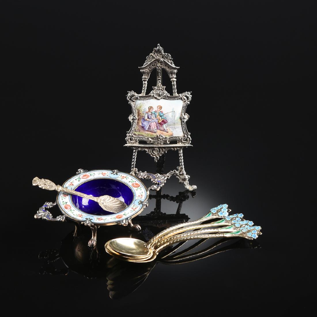 AN ASSEMBLED GROUP OF SIX AMERICAN AND GERMAN SILVER (1 of 8)