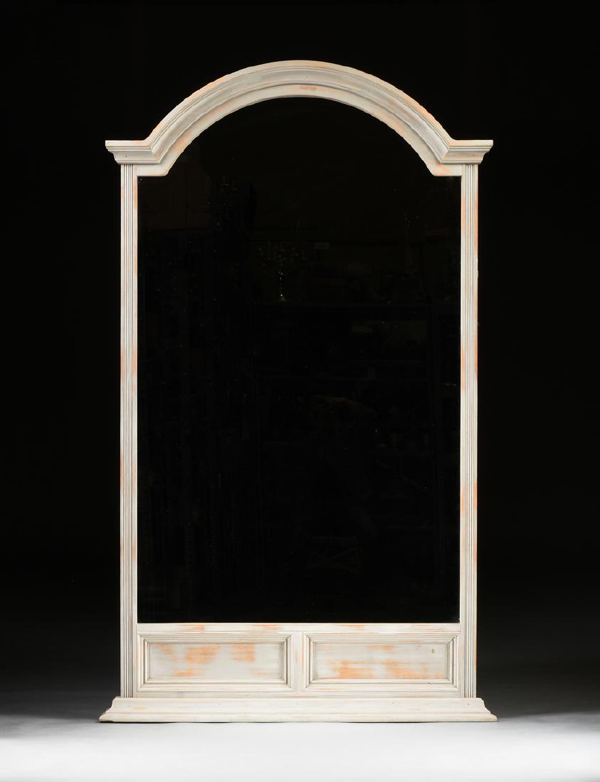 A LOUIS XVI STYLE PAINTED BIRCH PIER MIRROR, MODERN, (1 of 1)