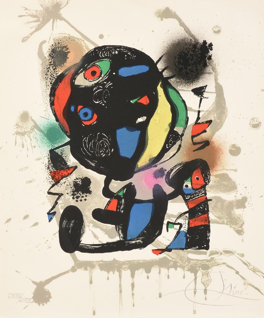 JOAN MIRO (Spanish/French 1893-1983) A LITHOGRAPH, (1 of 11)