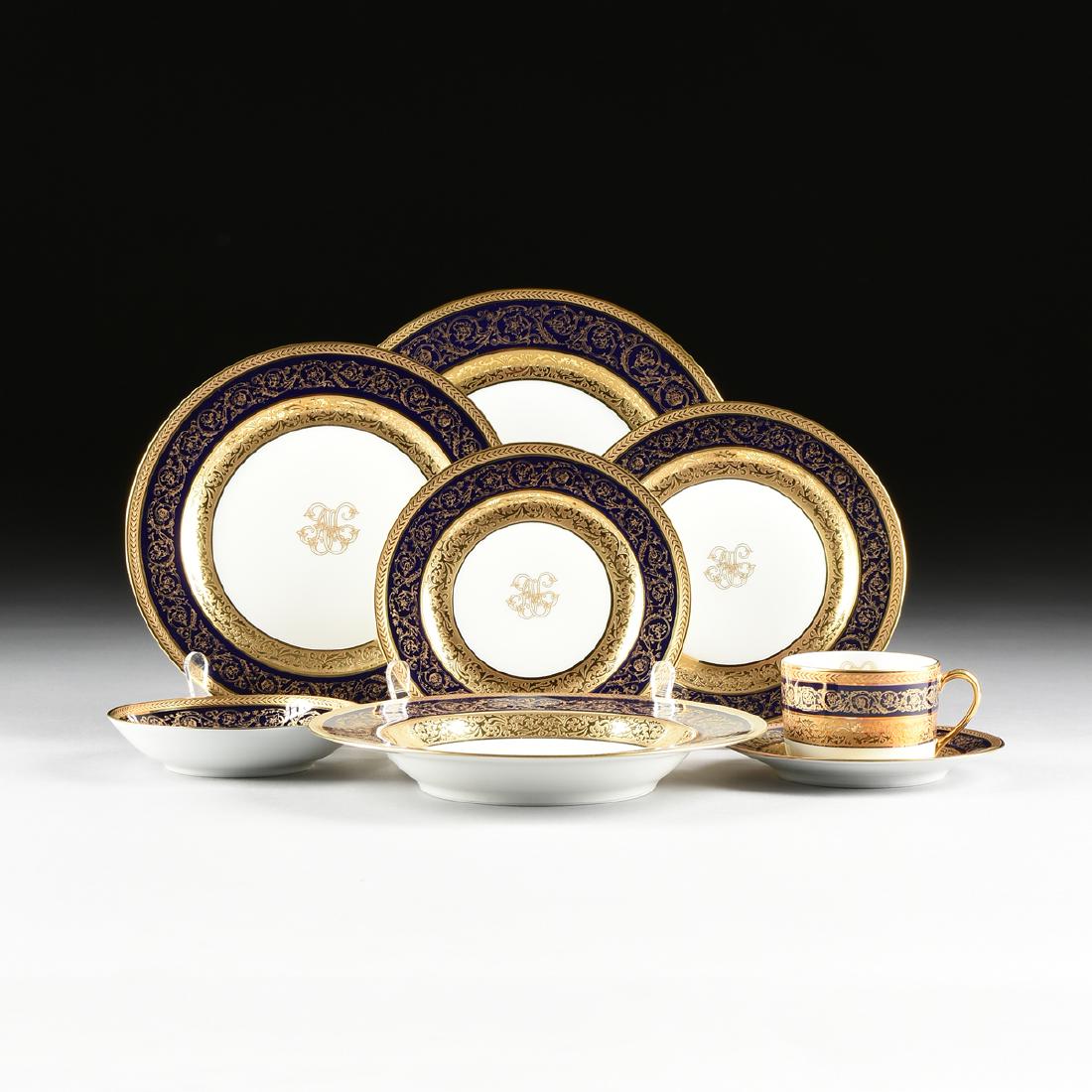 A ONE HUNDRED AND TWENTY PIECE BERNARDAUD GILT AND (1 of 20)