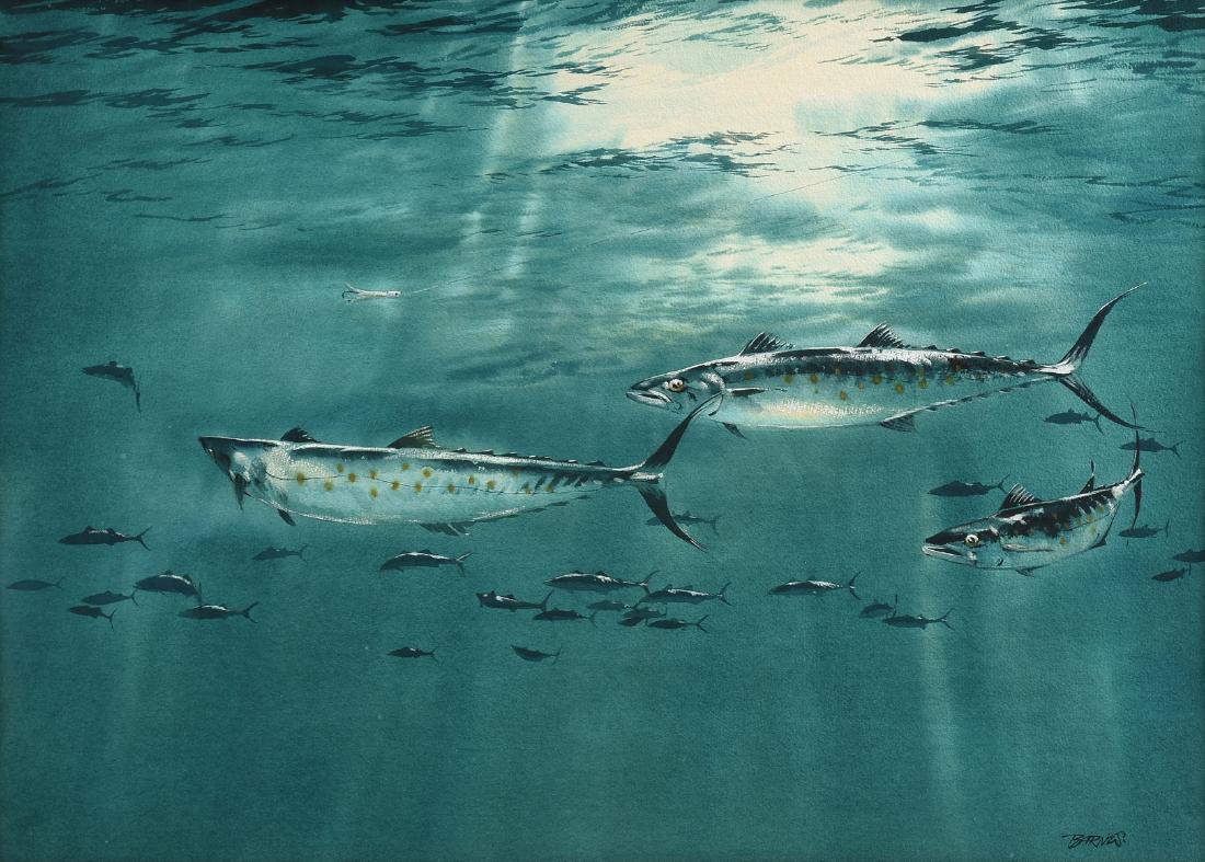 AL BARNES (American/Texas 1937-2015) A PAINTING, "King (1 of 8)