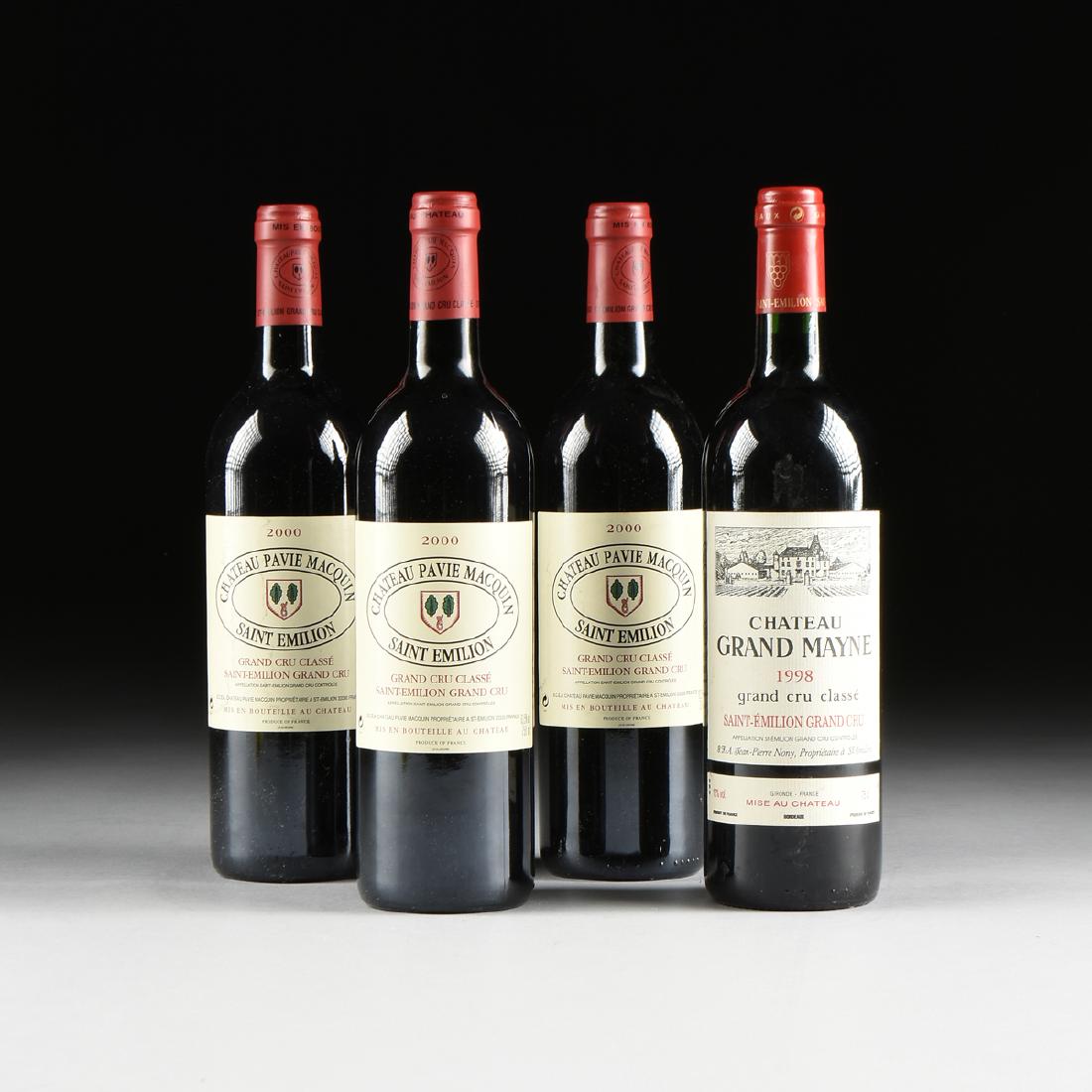 THREE BOTTLES OF 2000 CHÂTEAU PAVIE MACQUIN, (1 of 10)