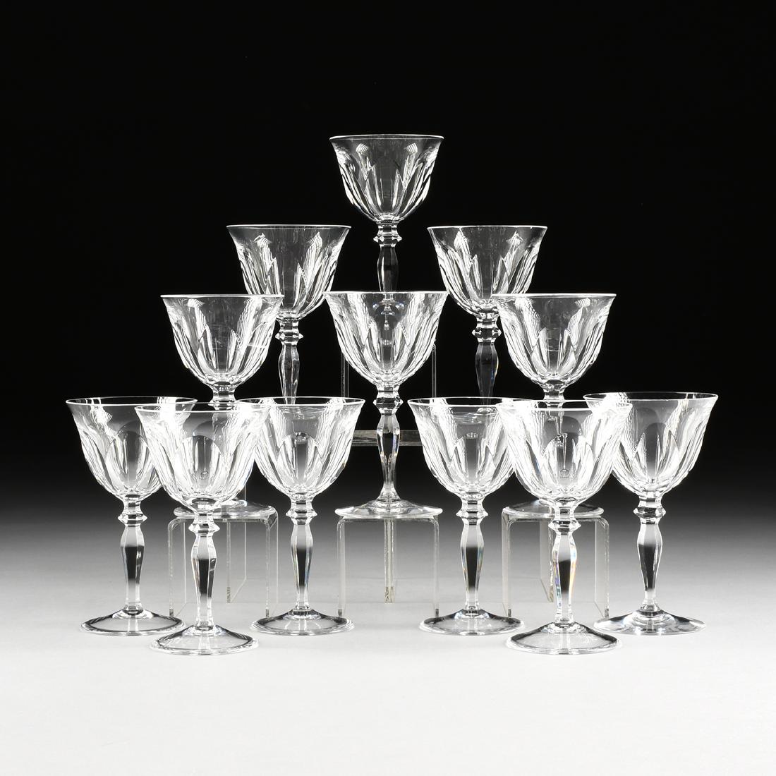 A SET OF TWELVE PEILL & PUTZLER CUT CRYSTAL WATER (1 of 6)