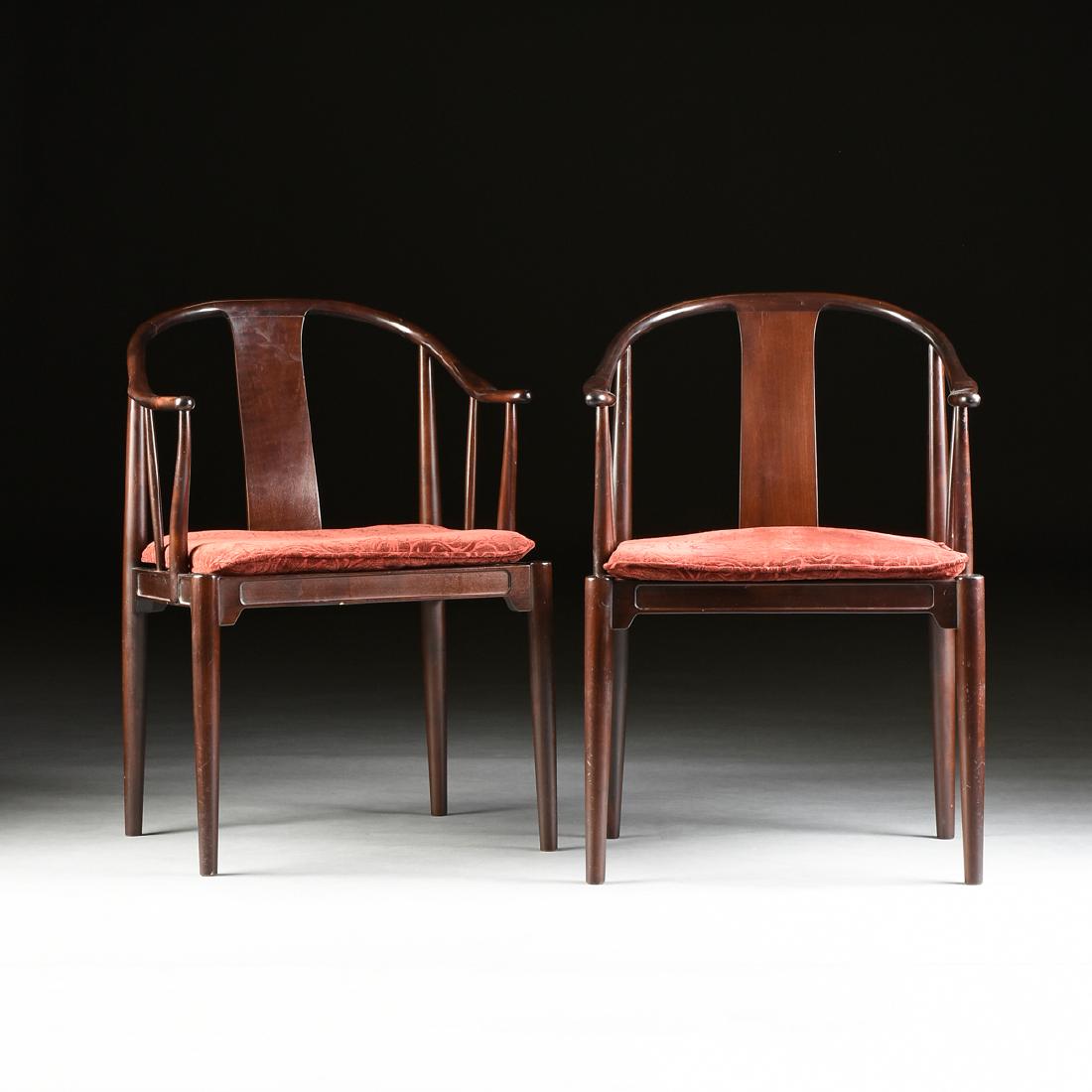 HANS WEGNER (Danish 1914-2007) A SET OF SIX CHERRYWOOD (1 of 7)