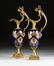 A PAIR OF CHINESE EXPORT PARCEL GILT ENAMELED AND - 2