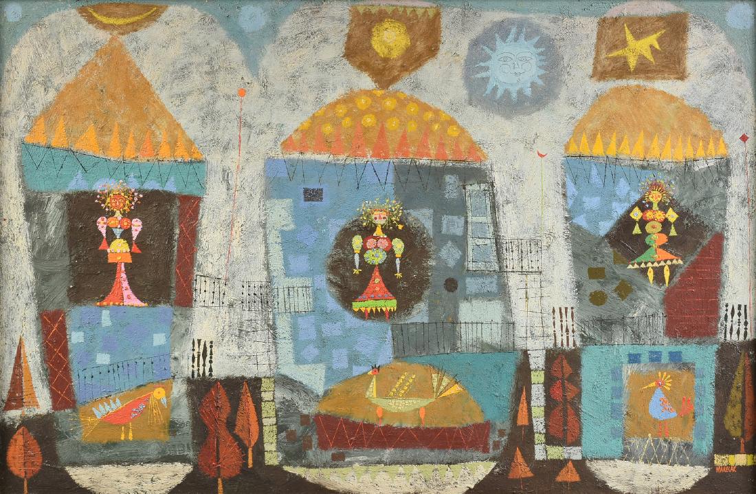 EDWARD MARECAK (American 1919-1993) A PAINTING, (1 of 12)