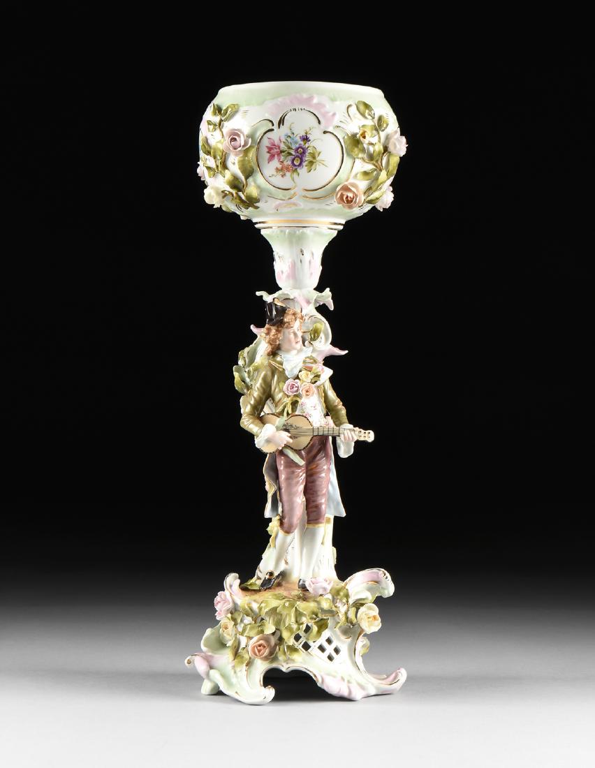 A DRESDEN STYLE VON SCHIERHOLZ PARCEL GILT ENAMELED (1 of 12)