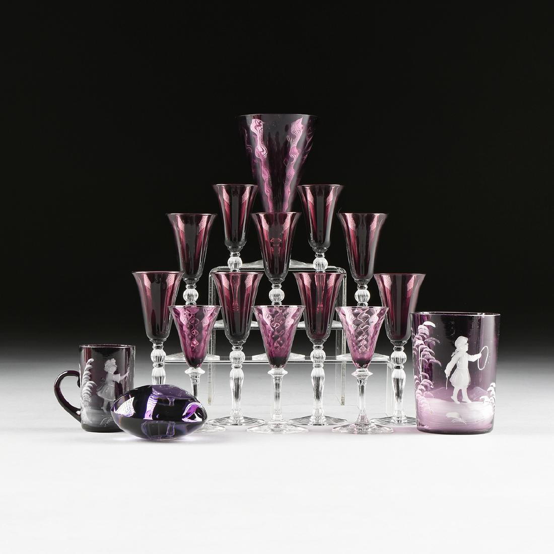 A GROUP OF SIXTEEN AMERICAN AND CONTINENTAL AMETHYST (1 of 14)