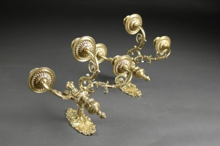 A PAIR OF LATE 19TH CENTURY FRENCH BAROQUE STYLE TH