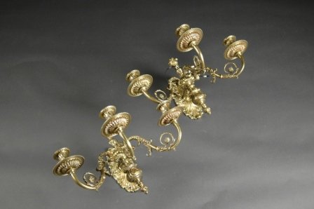 A PAIR OF LATE 19TH CENTURY FRENCH BAROQUE STYLE TH - 2