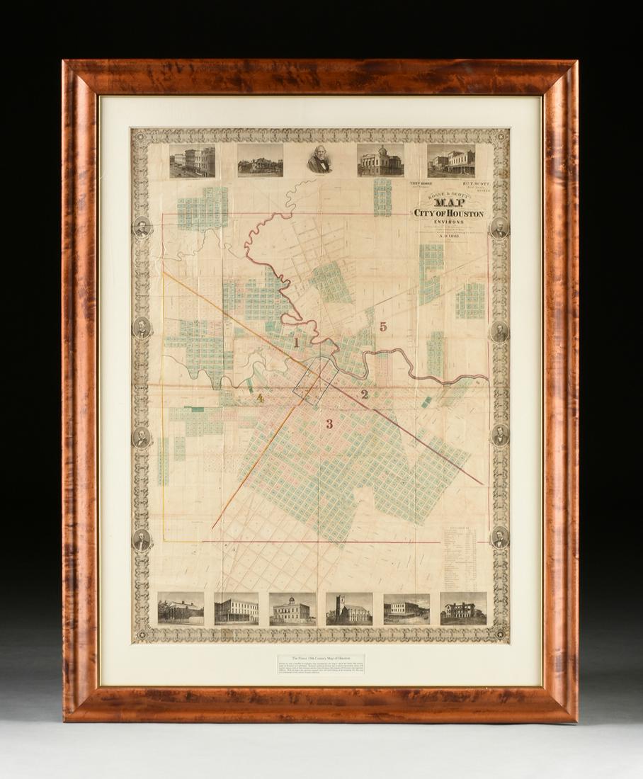 AN ANTIQUE RECONSTRUCTION ERA MAP, "Kosse & Scott's Map Sep 21, 2019 Simpson Galleries, LLC
