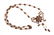 A VICTORIAN STYLE VERMEIL AND GARNET ORNATE NECKLACE,