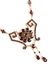 A VICTORIAN STYLE VERMEIL AND GARNET ORNATE NECKLACE, - 2