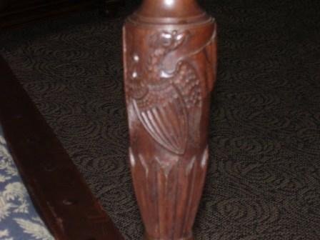 A FINE FEDERAL INLAID MAHOGANY FOUR POSTER BEDSTEA - 4