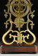 A DOUBLE RING DIAL BRASS SKELETON CLOCK, ENGLISH, 19TH - 9