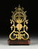 A DOUBLE RING DIAL BRASS SKELETON CLOCK, ENGLISH, 19TH - 7
