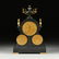 A VICTORIAN TRIPLE DIAL AND GILT BRASS MOUNTED POLISHED - 9
