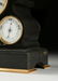 A VICTORIAN TRIPLE DIAL AND GILT BRASS MOUNTED POLISHED - 7