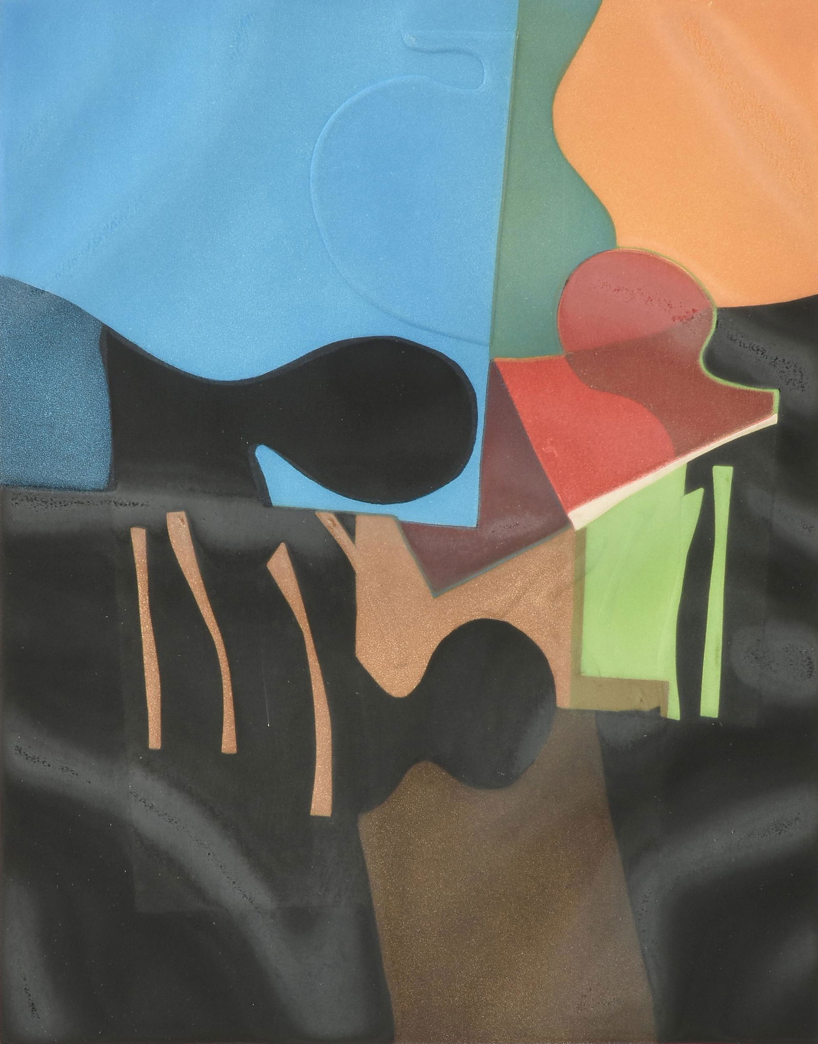 EVE DOMY (French b. 1951) A PRINT, "Very La R.N. 7," (1 of 13)