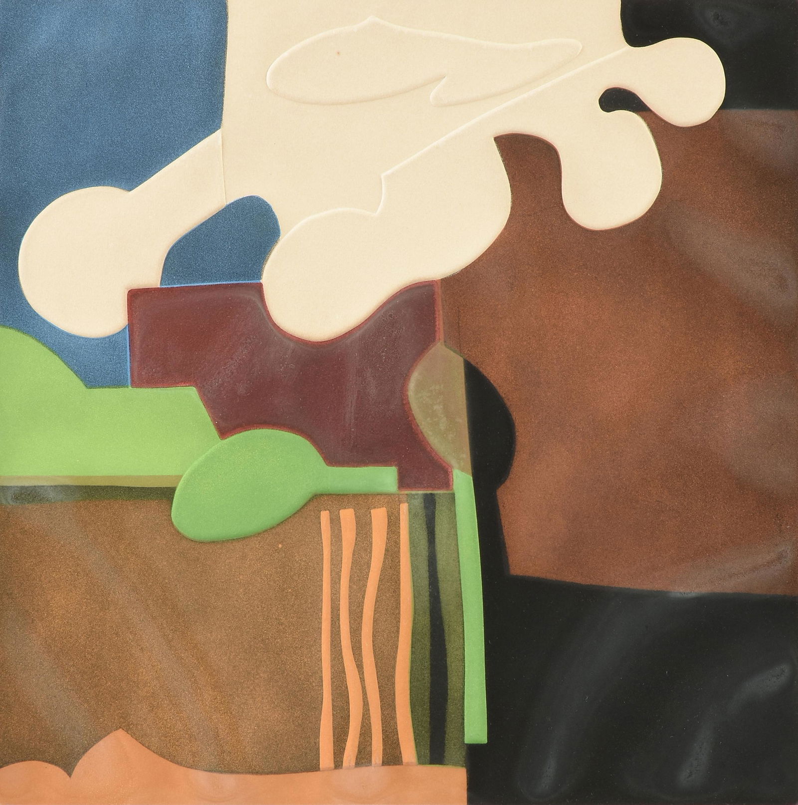 EVE DOMY (French b. 1951) A PRINT, "Jardinet," (1 of 14)