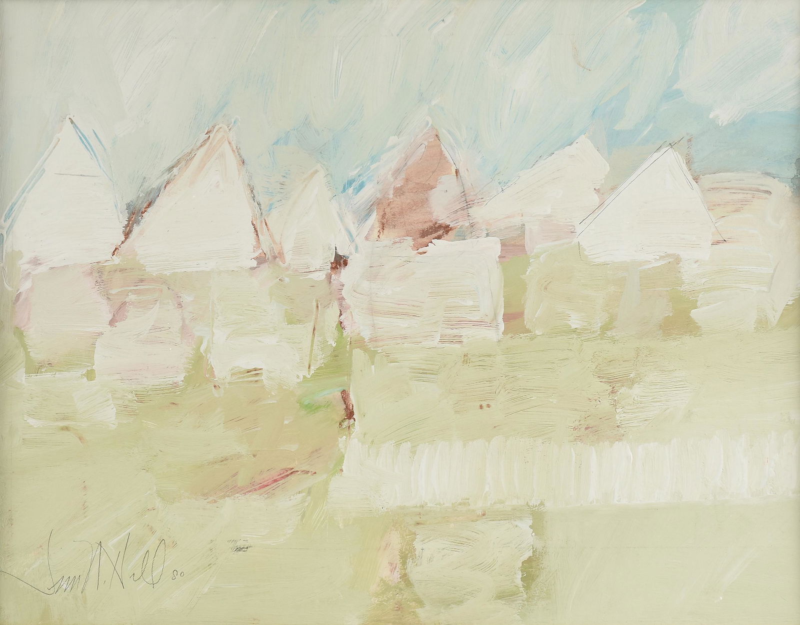 JIM N. HILL (American/Texas b. 1942) A PAINTING, (1 of 13)