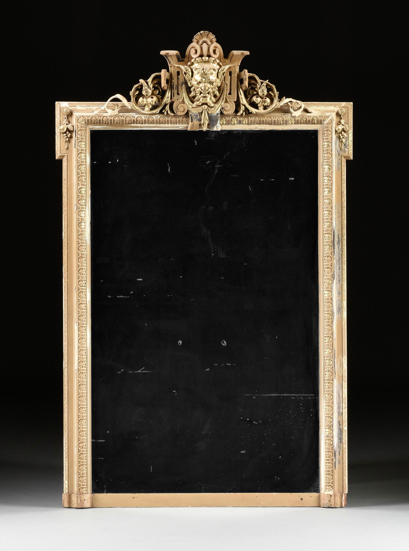 A RENAISSANCE REVIVAL PARCEL GILT AND PAINTED WOOD (1 of 6)