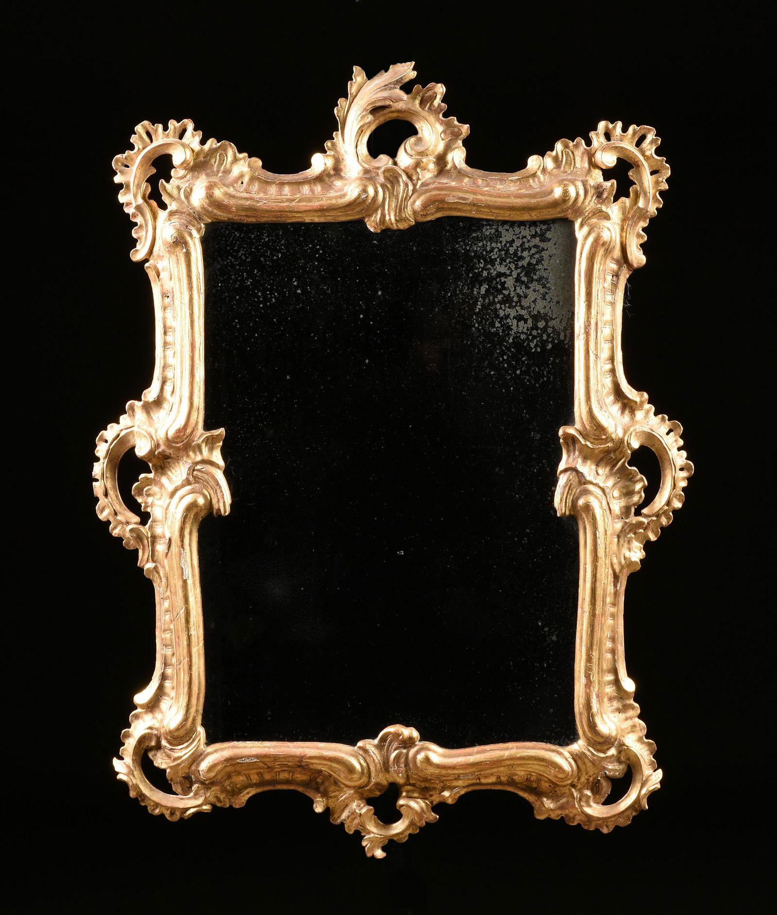 AN ITALIAN ROCOCO REVIVAL GILTWOOD MIRROR, LATE 19TH (1 of 1)