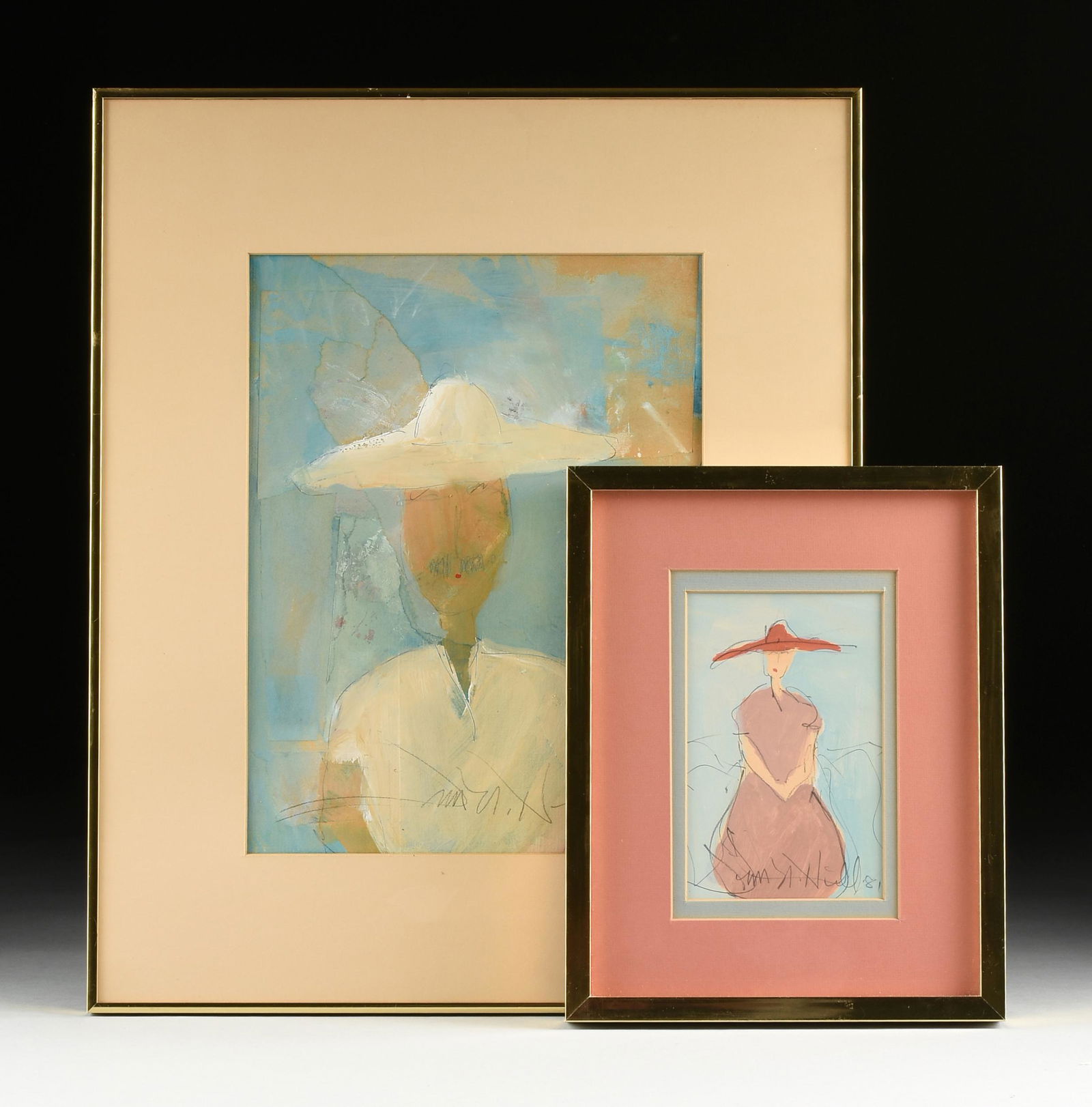 JIM N. HILL (American/Texas b. 1942) A GROUP OF TWO (1 of 18)