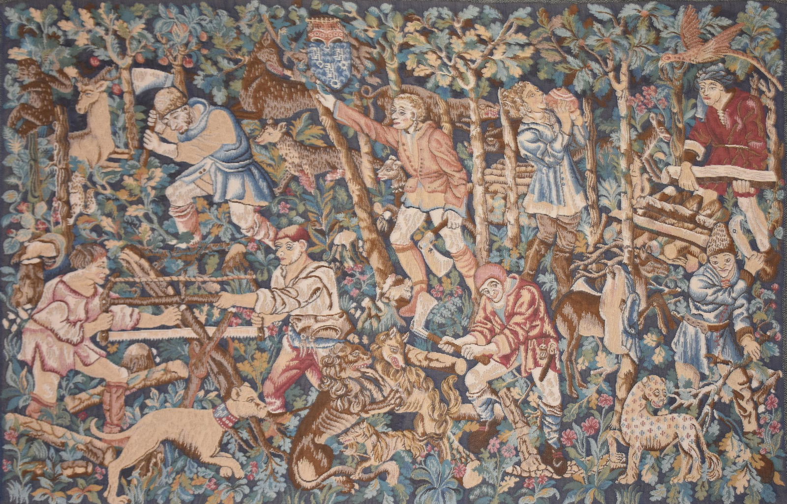 A BELGIAN RENAISSANCE TOURNAI STYLE TAPESTRY, "The (1 of 7)