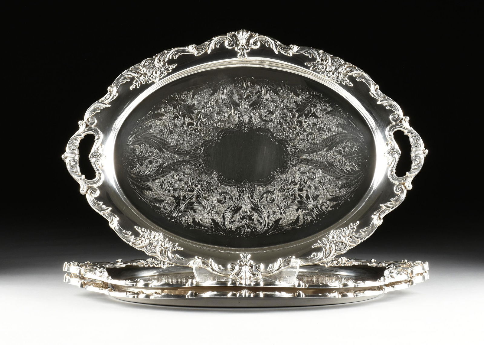 A SET OF THREE REED & BARTON SILVERPLATE "KING FRANCIS" (1 of 6)