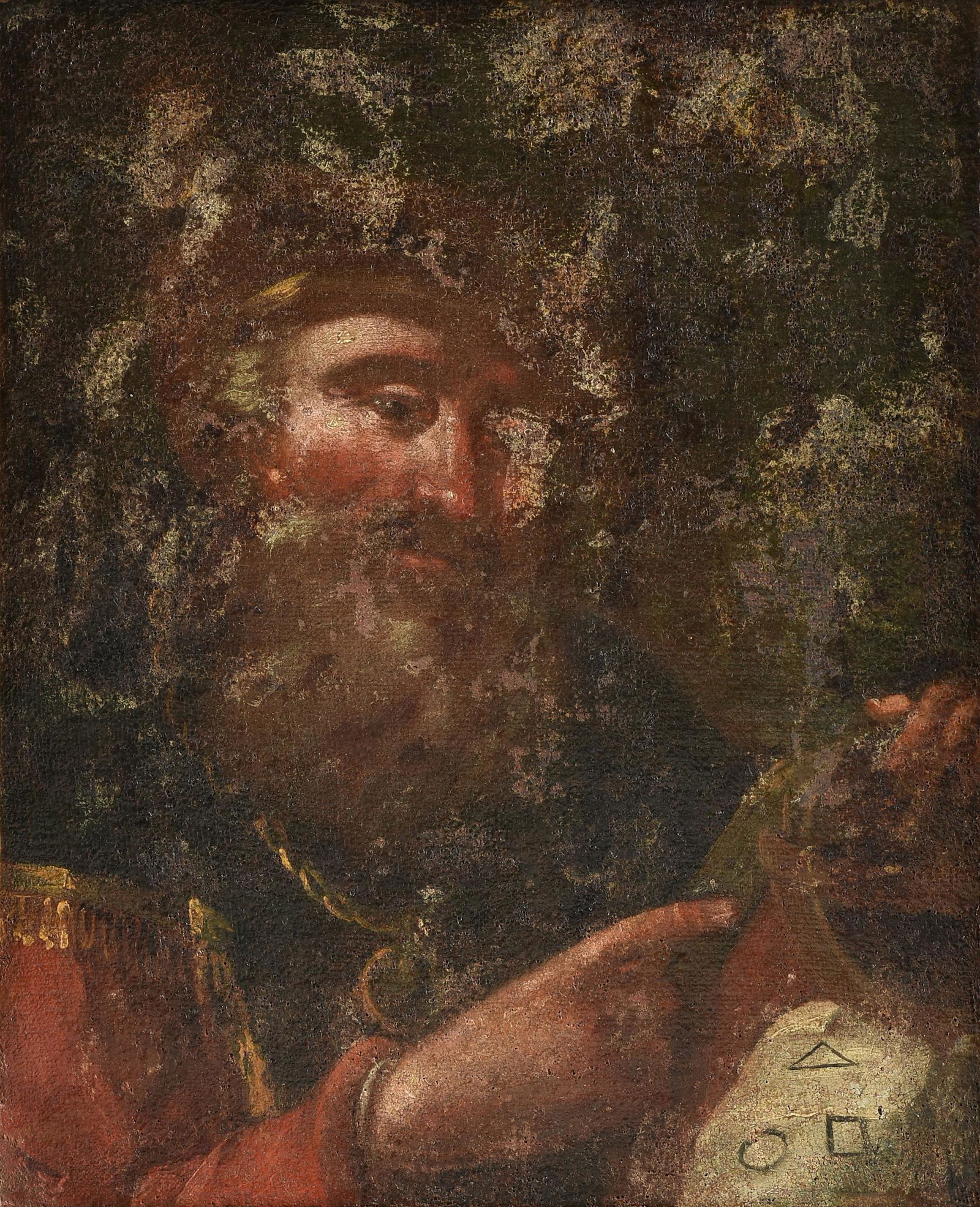 DUTCH SCHOOL, A PAINTING, "Portrait of a Old Man with a (1 of 13)