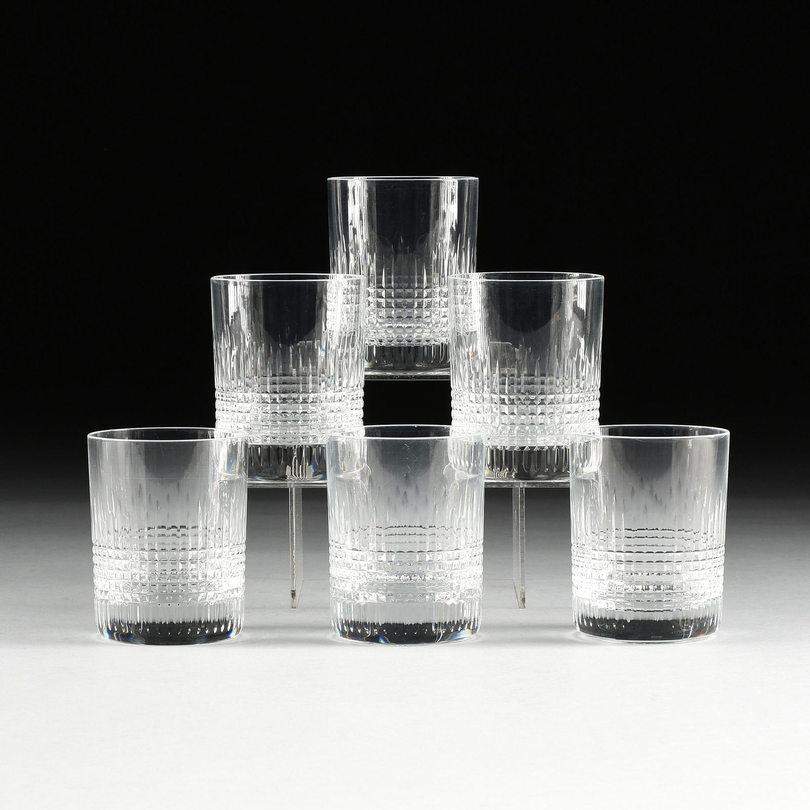 A SET OF SIX BACCARAT "NANCY" LARGE OLD FASHION (1 of 6)