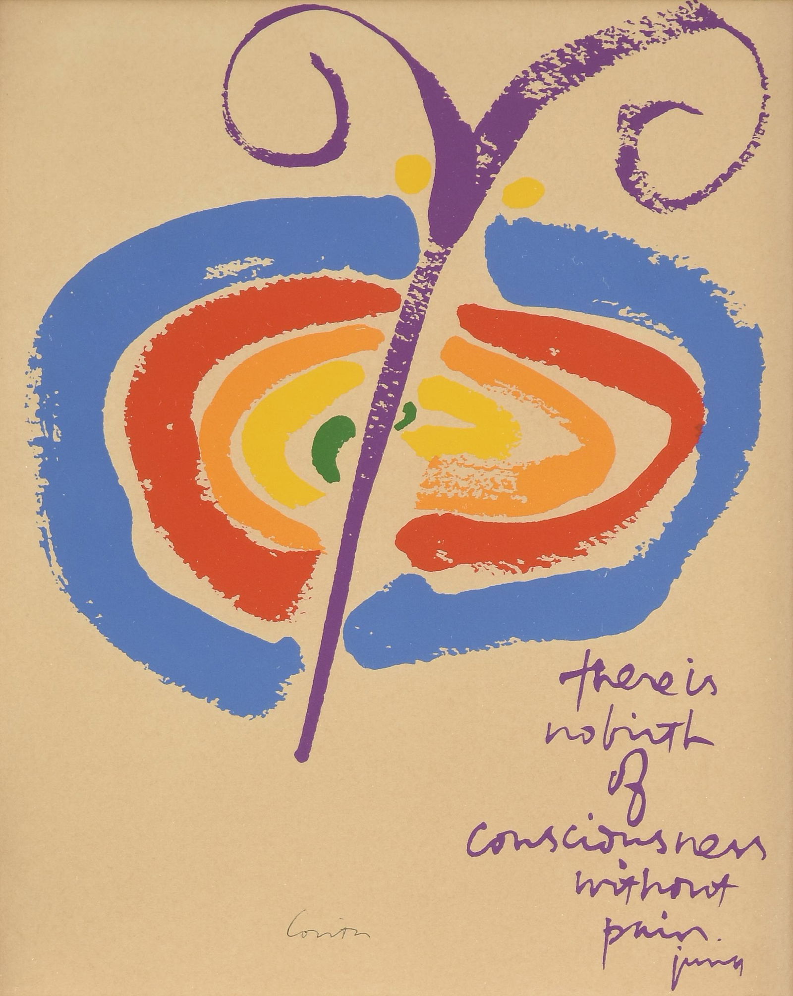 SISTER MARY CORITA KENT (American 1918-1986) A PRINT, (1 of 8)